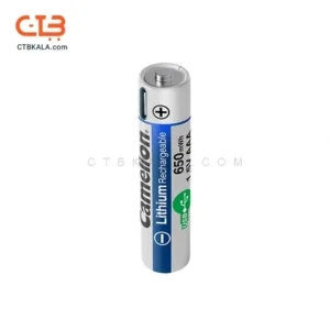 باتری نیم قلمی قابل شارژ کملیون مدل 1.5VLi-AAA650 بسته دو عددی